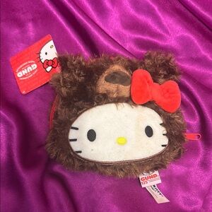 NWT Gund Hello Kitty Bear Pouch